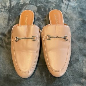 Tan Mule Slides - Size 8